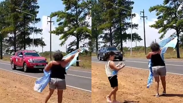 La emotiva recibida a bomberos de Córdoba que llegaban a Corrientes.