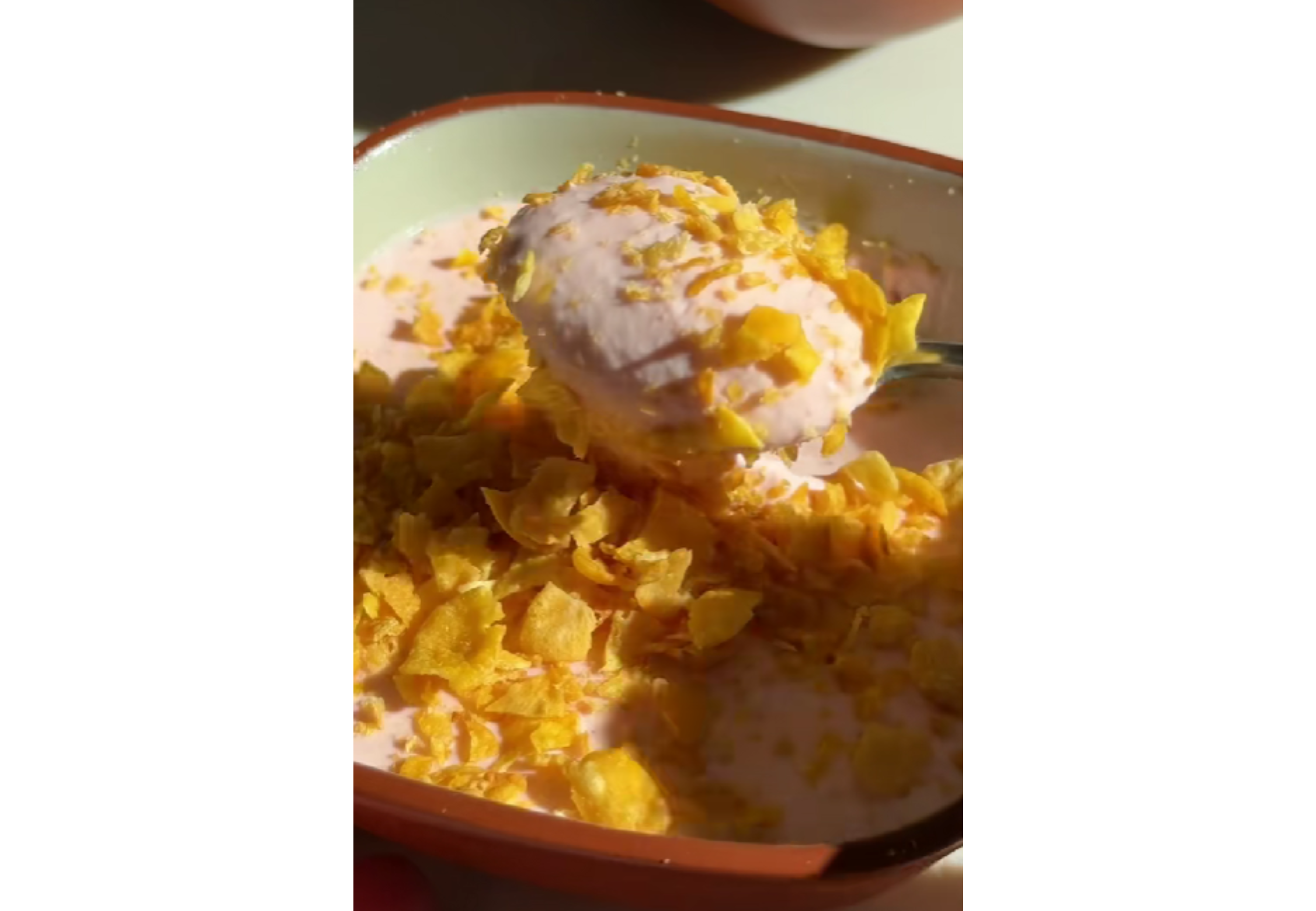 Así de cremoso queda el postre.