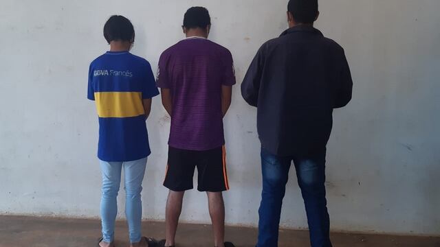 Policía de Misiones detuvo a tres jóvenes involucrados en el robo a la chacra de Colonia Mariposa en Garuhapé.