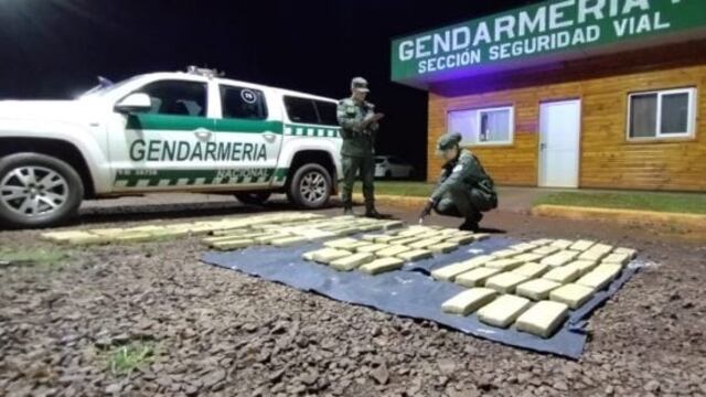 Gendarmería Nacional decomisó más de 111 kilogramos de marihuana en San Pedro.