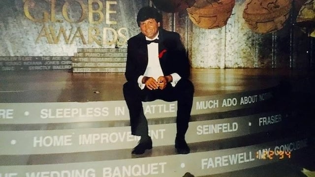Carlos Calvo tenía 41 años cuando asistió a la ceremonia de los Golden Globe Awards, en 1994.