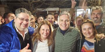 Elecciones 2023: Gustavo Brandán, Paola Nanini, Martín Llaryora y Myrian Prunotto. 
Nanini ganó las elecciones y será la nueva intendenta. (La Voz)