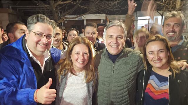 Elecciones 2023: Gustavo Brandán, Paola Nanini, Martín Llaryora y Myrian Prunotto. 
Nanini ganó las elecciones y será la nueva intendenta. (La Voz)