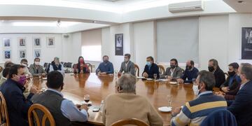 Reunión de intendentes de Mendoza con el Gobiernador en Casa de Gobierno\u002E Foto: Prensa Mendoza\u002E