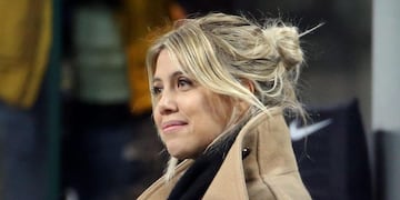 Milan (Italy), 17/02/2019\u002E- Wanda Nara, the wife of Inter Milan's Mauro Icardi during the Italian Serie A soccer match between FC Inter and Sampdoria at Giuseppe Meazza stadium in Milan, Italy, 17 February 2019\u002E (Italia) EFE/EPA/MATTEO BAZZI italia mauro icardi wanda nara campeonato torneo liga italiano italiana futbol futbolistas partido inter Sampdoria