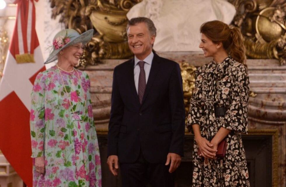 Mauricio Macri recibió a la reina Margarita II de Dinamarca
