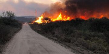 Incendio en Traslasierra