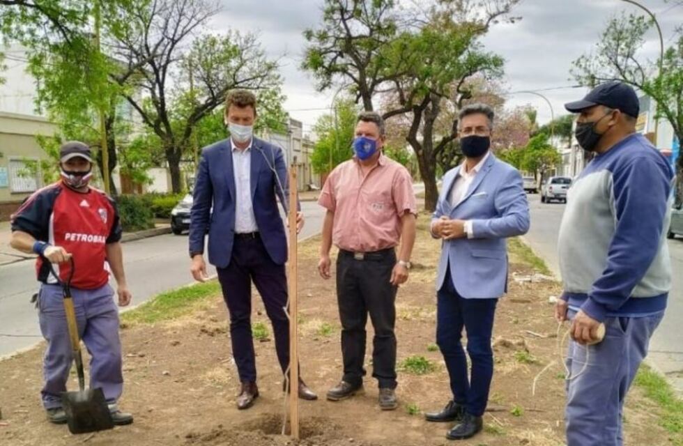 García Aresca supervisó el plan de forestación