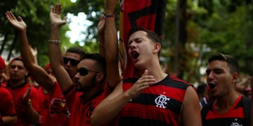Hinchas del Flamengo se reunieron a conmemorar a las victimas\u002E REUTERS/Pilar Olivares