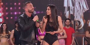 Martín Baclini y Cinthia Fernández en ShowMatch\u002E (El Trece)