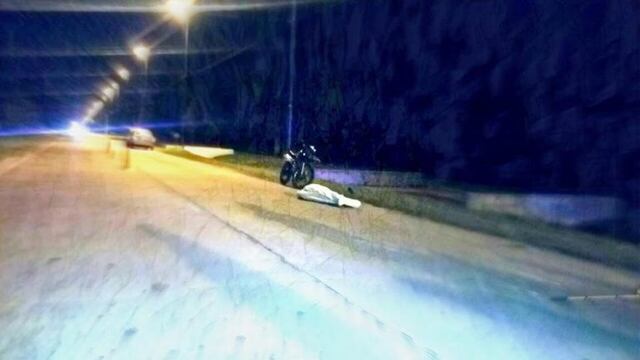 El motociclista muriu00f3 tras atropellar un perro.