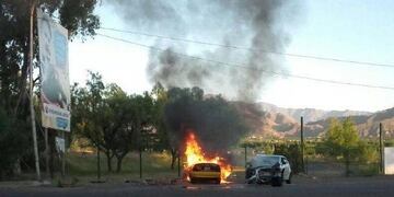 El taxi era conducido por Marcelo Cortu00e9s, quien circulaba por Champagnat de norte a sur trasladando a Maru00eda del Pilar Greco.