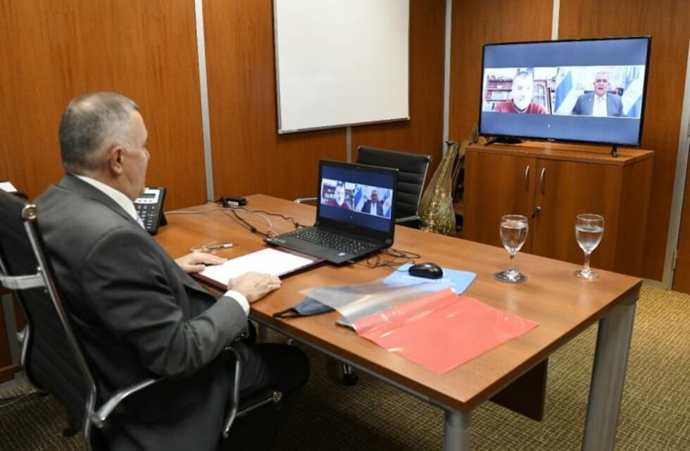 Jaldo dialogó por videoconferencia con el papá de Micaela García