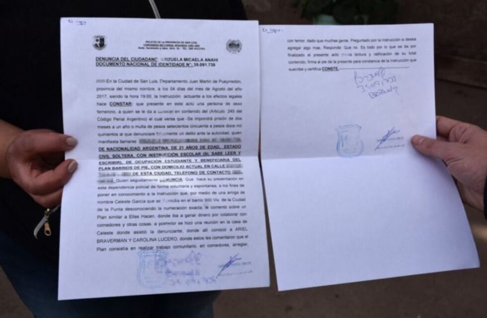 Denunciaron a Libres del Sur por aprietes y estafas en San Luis