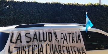 Marcha de médicos realizada en Arroyito