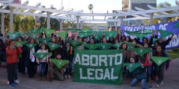 Pañuelazo en Corrientes\u002E (Foto: El Litoral)