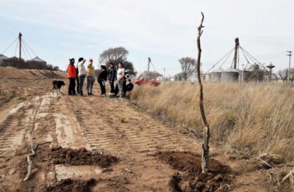 Nuevo asentamiento informal detrás del barrio Santa María de Las Pampas