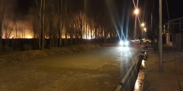 Incendio en Tunuyán