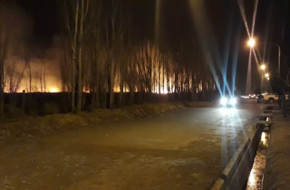 Otro incendio azotó el Valle de Uco por el viento Zonda