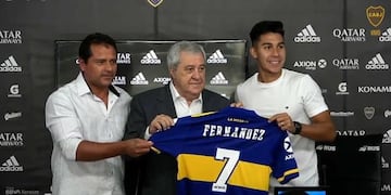 Pol Fernández en Boca