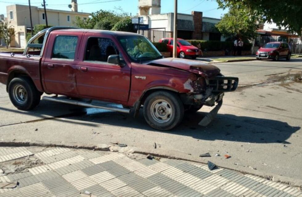 Choque y balacera en barrio Las Palmas