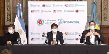 Anuncio de Axel Kicillof\u002E (Captura)