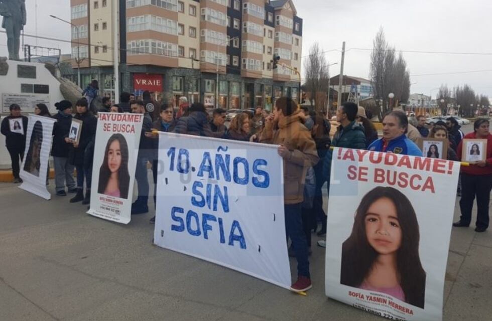 Se realizó una marcha por el décimo aniversario de la desaparición de Sofía Herrera