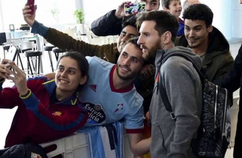 Messi sorprendió a todos con una mochila muy particular
