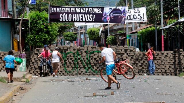 Barricada en Masaya, Nicaragua (Web)