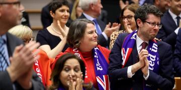 Brexit: el Parlamento Europeo ratificó el acuerdo y el Reino Unido saldrá del bloque el 31 de enero\u002E AFP
