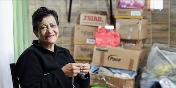 Beatriz Pelaitay trabajó al servicio como enfermera, es jubilada y hoy hace trabajo de solidaridad\u002E