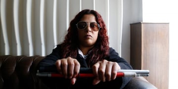 Susana Gómez quedó ciega por los golpes que recibió de Carlos Ariel Goncharuk (web)\u002E