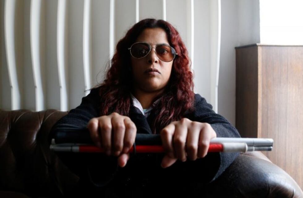 Quedó ciega por golpes que le dio su exmarido y reclama custodia tras liberación de su agresor