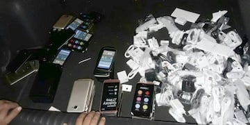 Celulares secuestrados