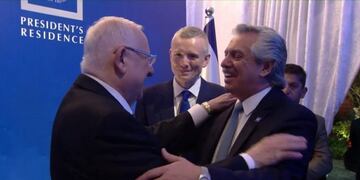 Alberto Fernández en Israel\u002E (Foto: Web)