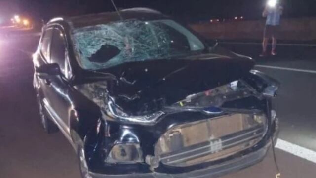 Accidente fatal en Candelaria: una camioneta atropelló a un peatón.