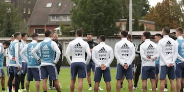 La Selección Argentina realizó su primer entrenamiento pensando en Alemania\u002E (Twitter)