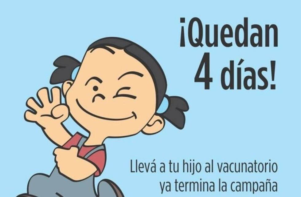 Campaña nacional de rubeola y sarampión: aún restan vacunar 2.600 niños y niñas de la provincia