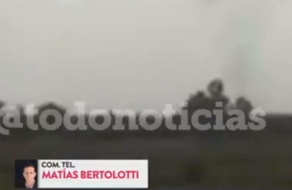 Vecinos filmaron un pequeño tornado en Tigre