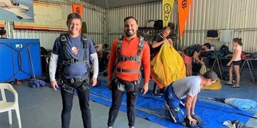 Altolaguirre preparado para su salto (Municipalidad de Santa Rosa)