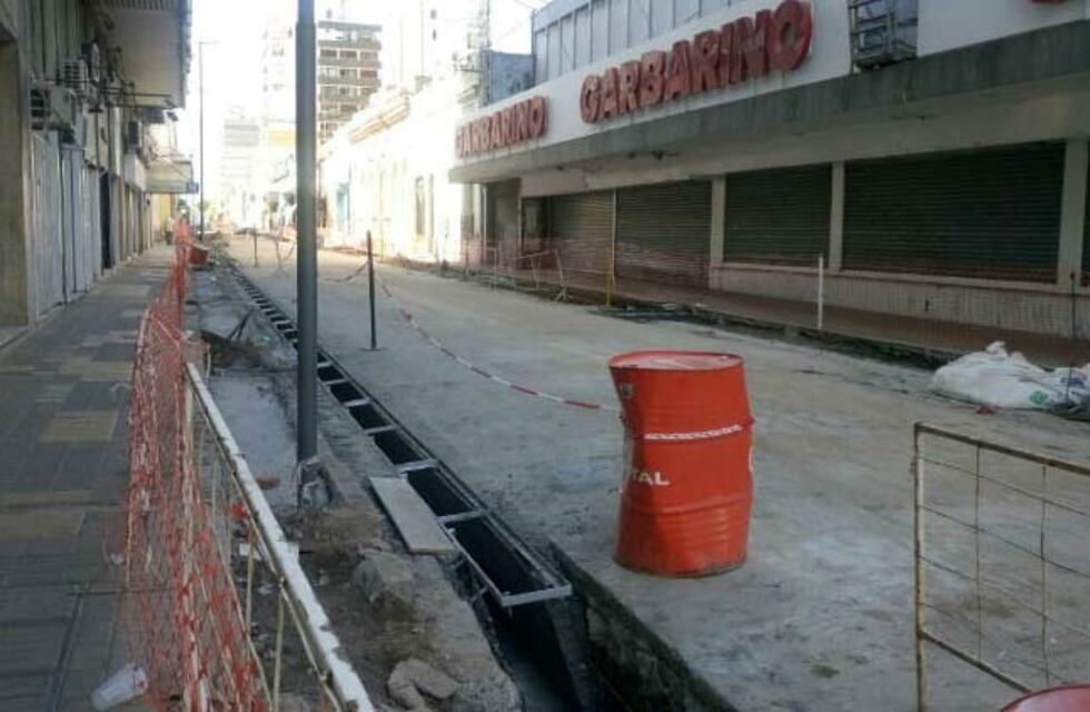 Calles cortadas por obras en el microcentro nicoleño