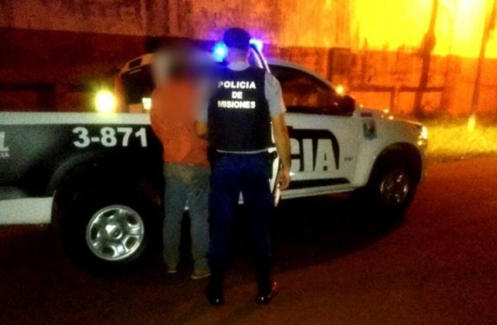 Fue detenido por agredir a su vecino con un machete