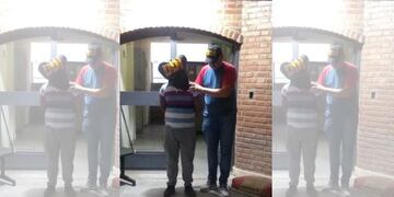 El hombre fue identificado con el apellido de Santillán\u002E