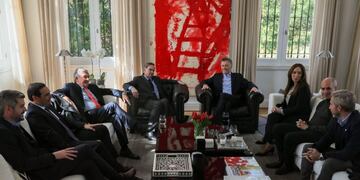 Mauricio Macri almorzó con gobernadores en la QUinta de Olivos\u002E (Presidencia)