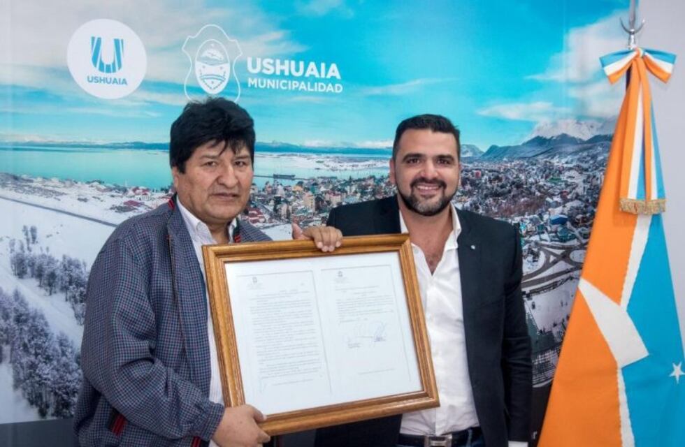 El intendente de Ushuaia se reunió con Evo Morales