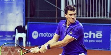 El zurdo sacó una diferencia clave en el primer set y luego ganó con comodidad el segundo\u002E (@facubagnis)