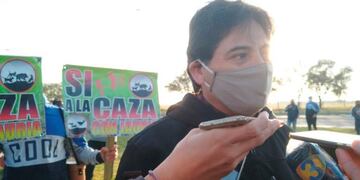 Cazadores pampeanos se manifestaron (Vía Santa Rosa)