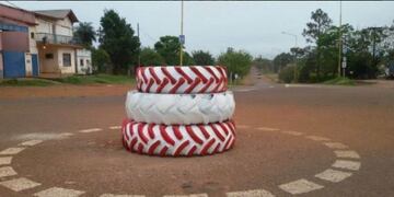 La insólita rotonda que inauguró un intendente de Corrientes