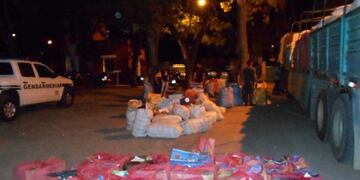 Mercadería secuestrada de contrabando en ruta 34