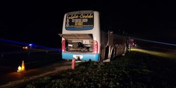 Incendio de un colectivo en ruta 36